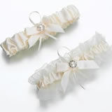 Lillian Rose Set of 2 Ivory Pearl Wedding Garters