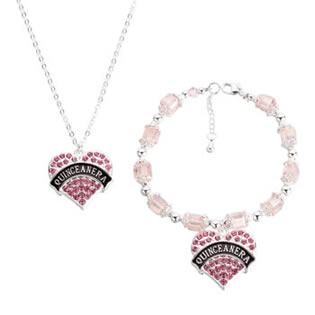 Lillian Rose Quinceanera Bracelet and Necklace Set
