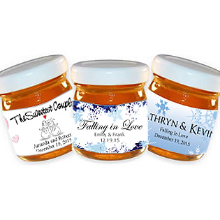 Personalized Honey Favors - Winter Theme (3 designs available)
