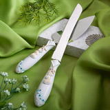 Finishing Touches Collection - Beach Themed Wedding Cake Knife and Server Set