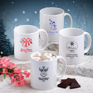 Holiday Themed Ceramic Coffee Mug