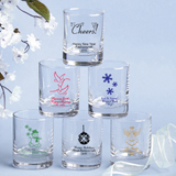 Holiday Themed Shot Glass Favors