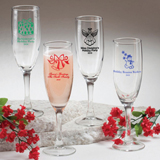 Holiday Themed Champagne Flute - Personalized