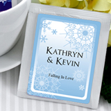 Personalized Winter Theme Tea Favors -  (5 designs available)