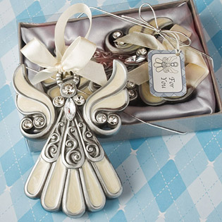 Shimmering Angel ornaments from fashioncraft