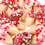 Heart Sprinkles Gourmet Fortune Cookies-Individually Wrapped